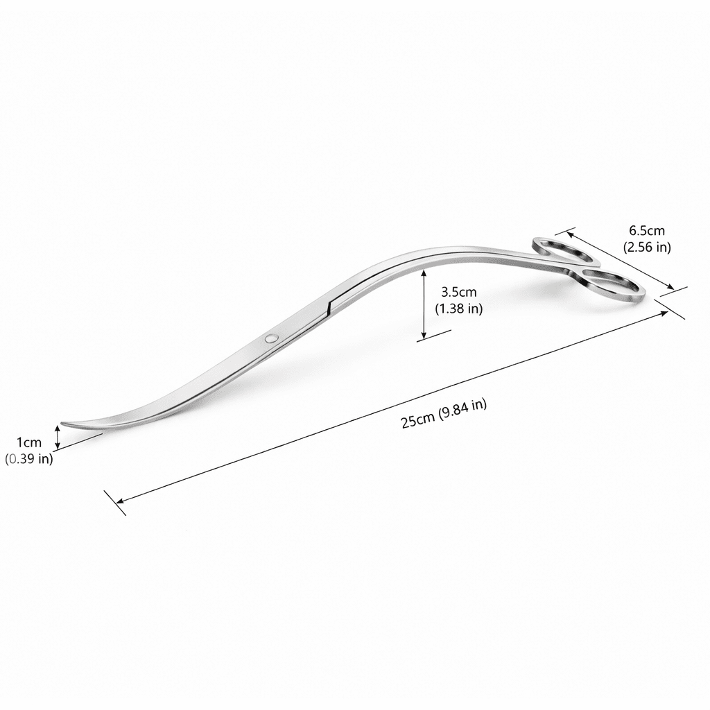 Aquascaping Scissors Double Curved 25cm aquascaping scissors DALUA