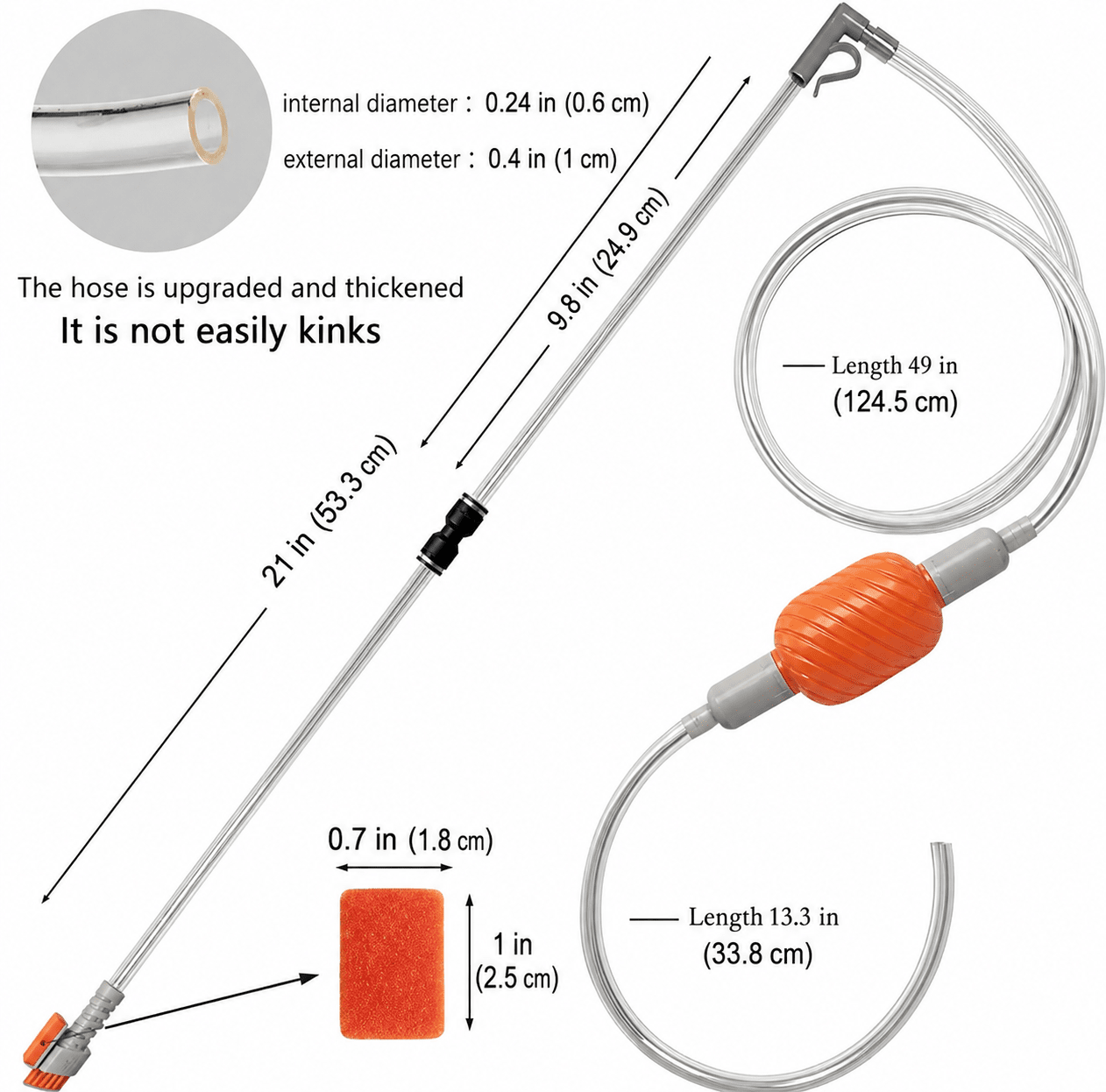 Siphon + Water Change Kit SIPHON DaluaAustralia Nano tanks 60L or less