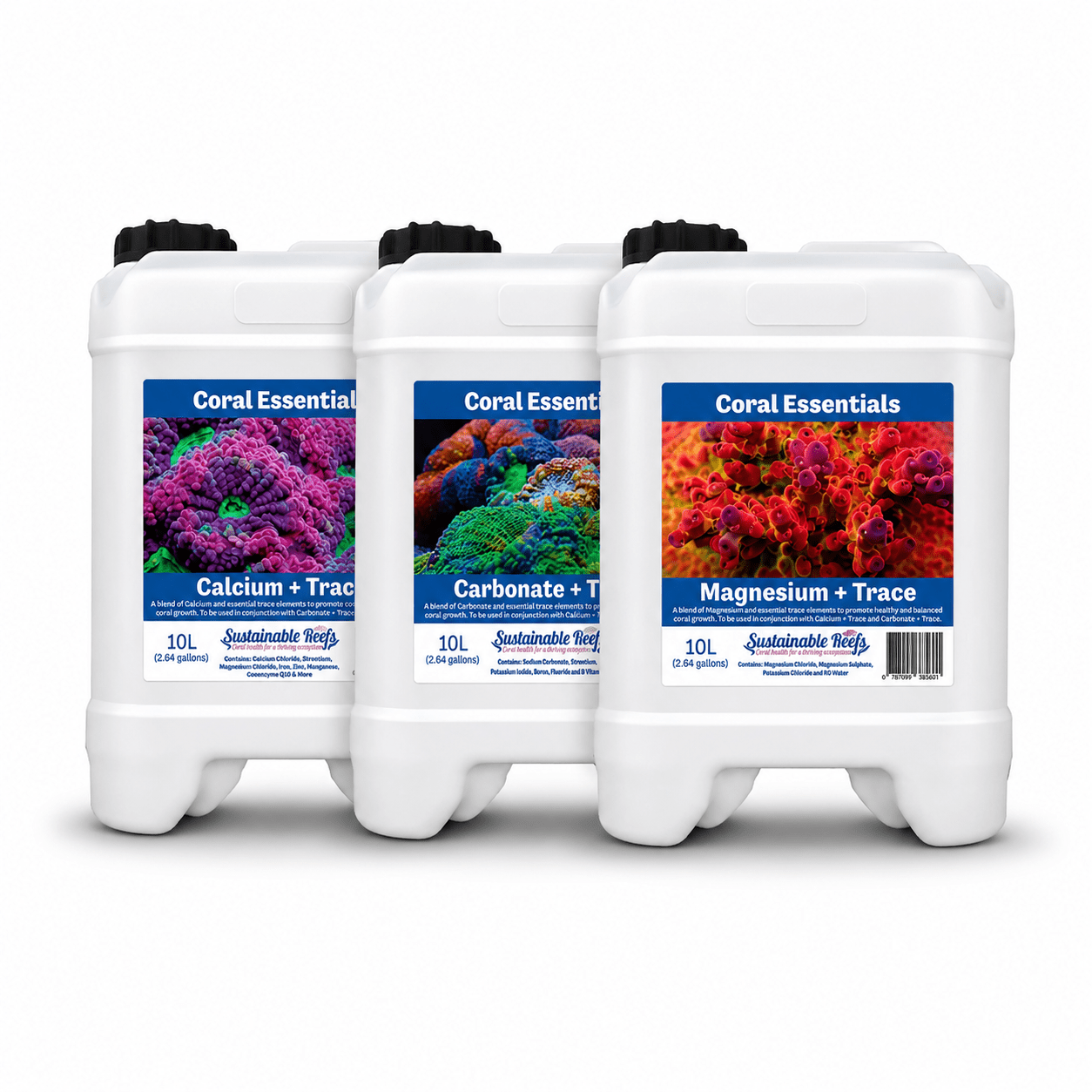 3 Pack Cal, Alk, Mag 10L (338fl. oz.) AQUARIUM additives DALUA Triple Bundle Cal, Alk, Mag + Traces 10L (338fl. oz.) 