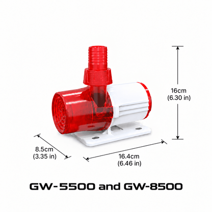 Great White Return Pump Wifi AQUARIUM PUMPS DALUA 5,500lph (1,450gph) 