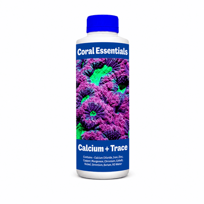 Coral Essentials 2 Part + Magnesium and Traces AQUARIUM additives DALUA Calcium + Traces 500ml (17fl oz) 