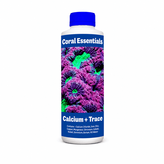 Coral Essentials 2 Part + Magnesium and Traces AQUARIUM additives DALUA Calcium + Traces 500ml (17fl oz) 