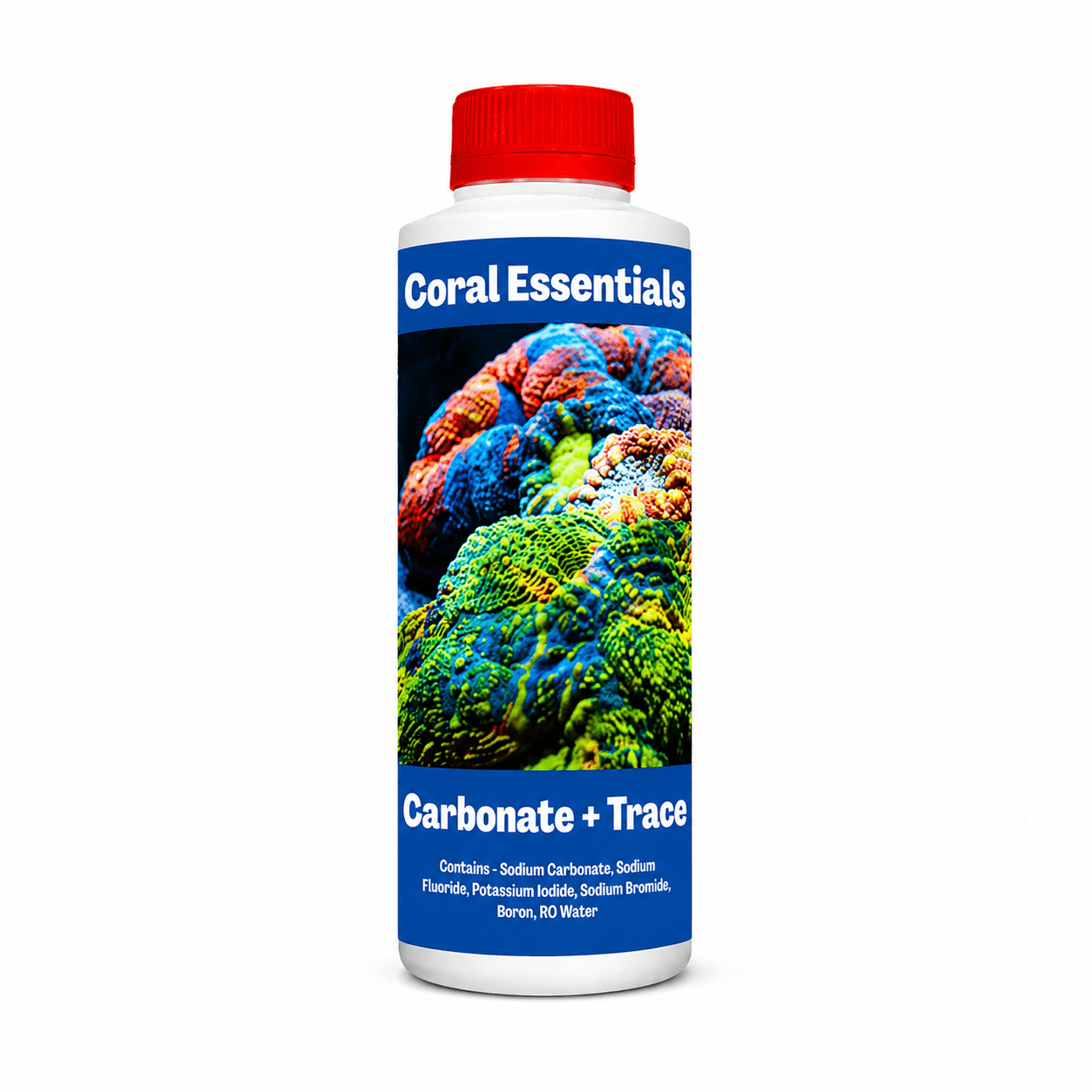 Coral Essentials 2 Part + Magnesium and Traces AQUARIUM additives DALUA Carbonate + Traces 500ml (17fl oz) 
