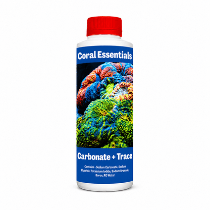 Coral Essentials 2 Part + Magnesium and Traces AQUARIUM additives DALUA Carbonate + Traces 500ml (17fl oz) 