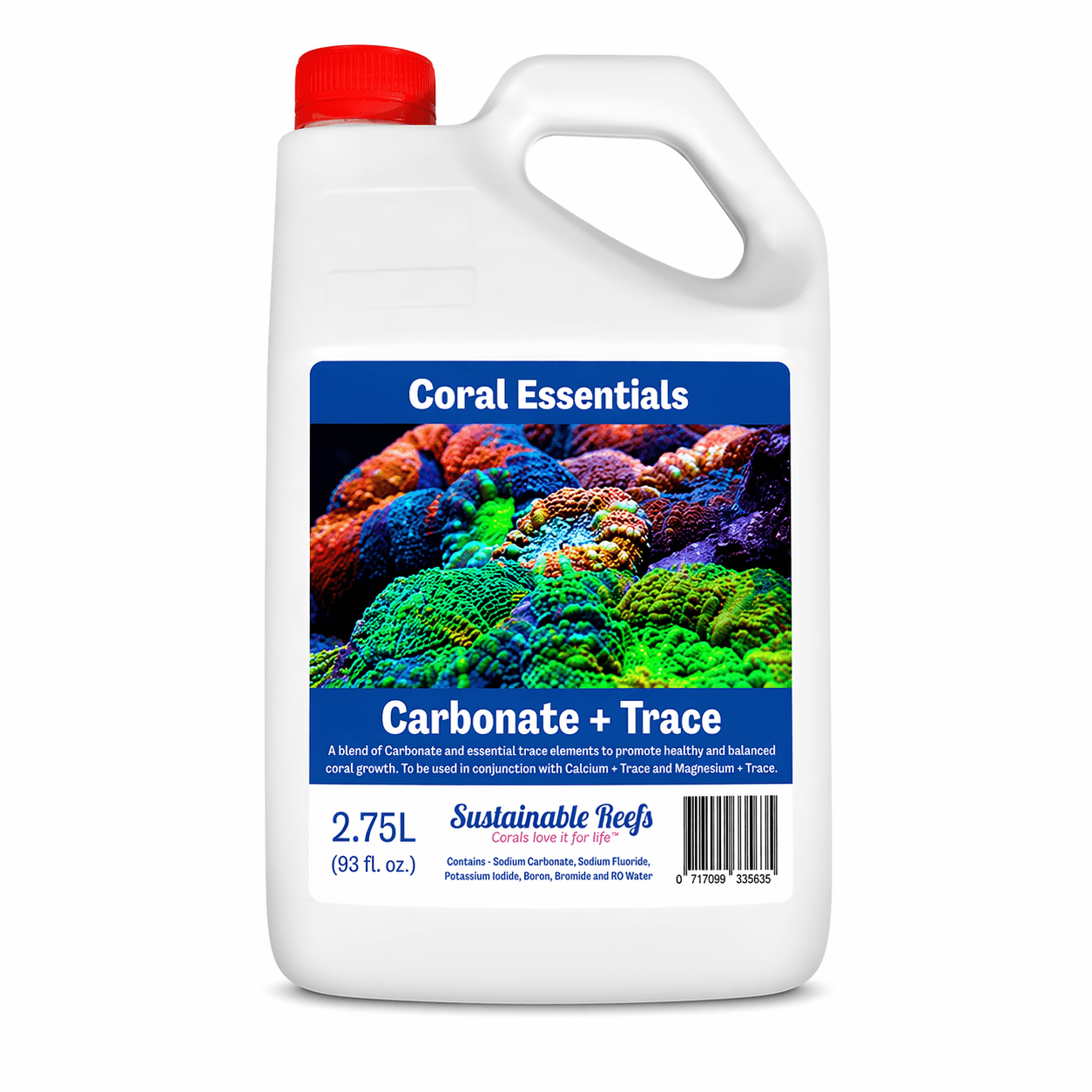 Coral Essentials Calcium, Alkalinity, Magnesium 2.75L (93fl. oz.) AQUARIUM additives DALUA Carbonate + Traces 