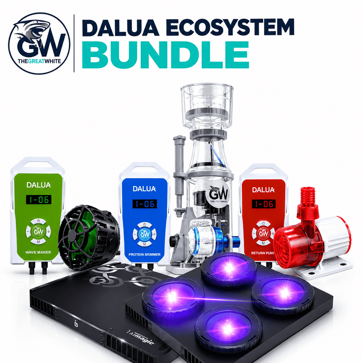 DALUA Ecosystem Bundle-WiFi Lighting + Wave Maker + Pump + Skimmer LED LIGHTING DaluaAustralia 