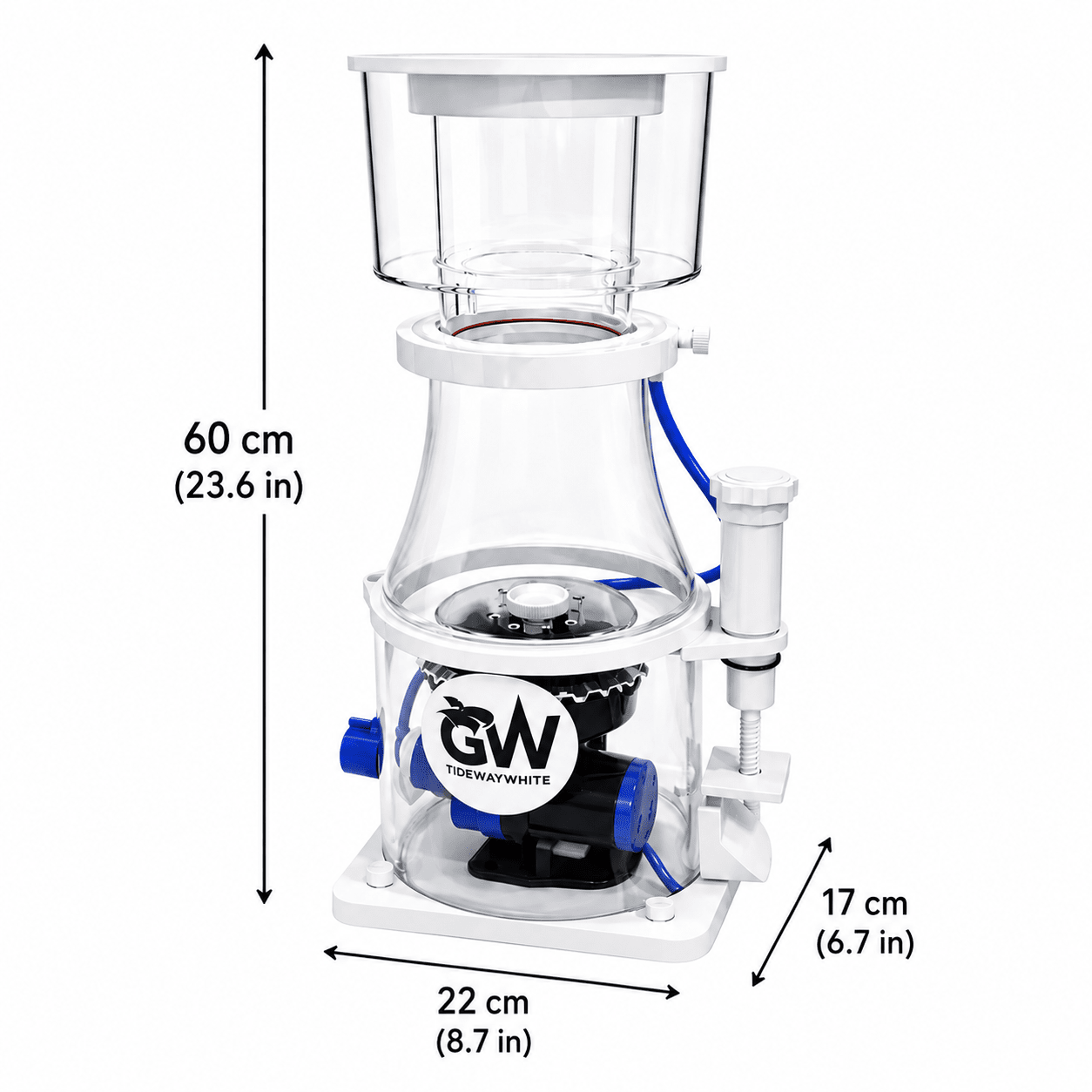 Great White Skimmer Wifi * Late July Delivery * PROTEIN SKIMMER DALUA GW-12 up to 320 Gallons 
