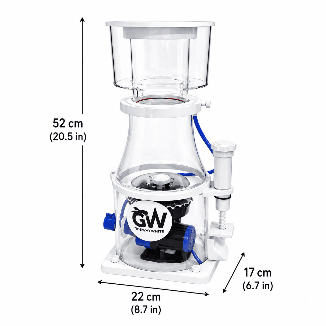 Great White Skimmer Wifi * Late July Delivery * PROTEIN SKIMMER DALUA GW-7 up to 185 Gallons 
