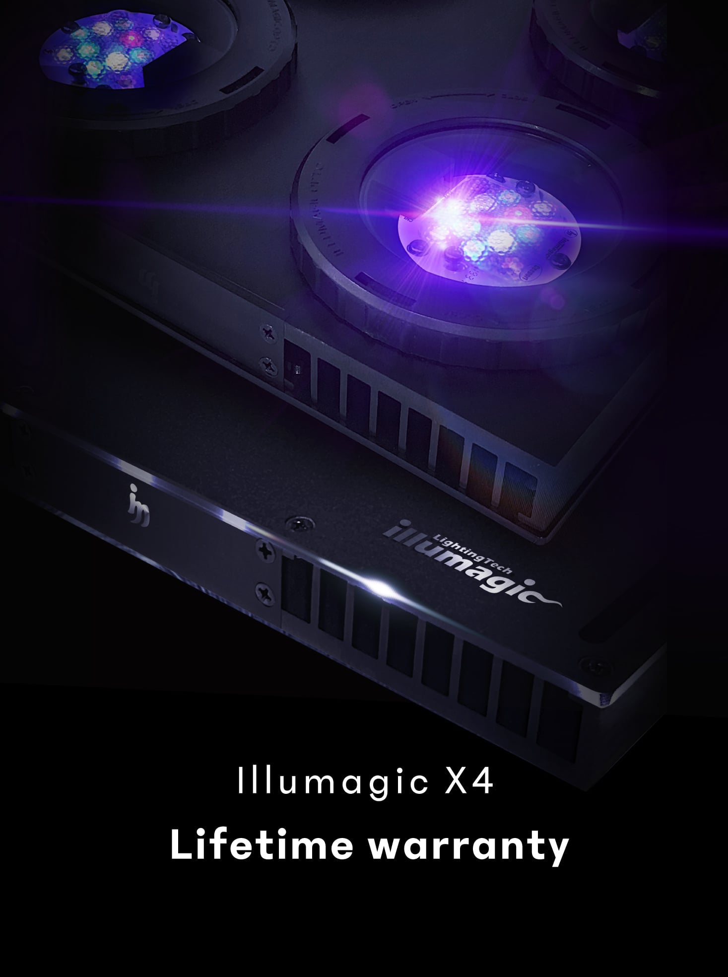 Illumagic X4 reef LED light with a lifetime warranty