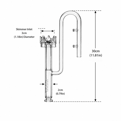 Surface Skimmer Inlet glass inlet lily pipes Dalua 
