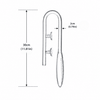 Glass Inlet Wide Mouth glass inlet lily pipes DALUA 
