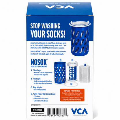 NOSOK Filter Sock No Sock Replacement Silencer Cup - VCA aquarium tool DALUA 