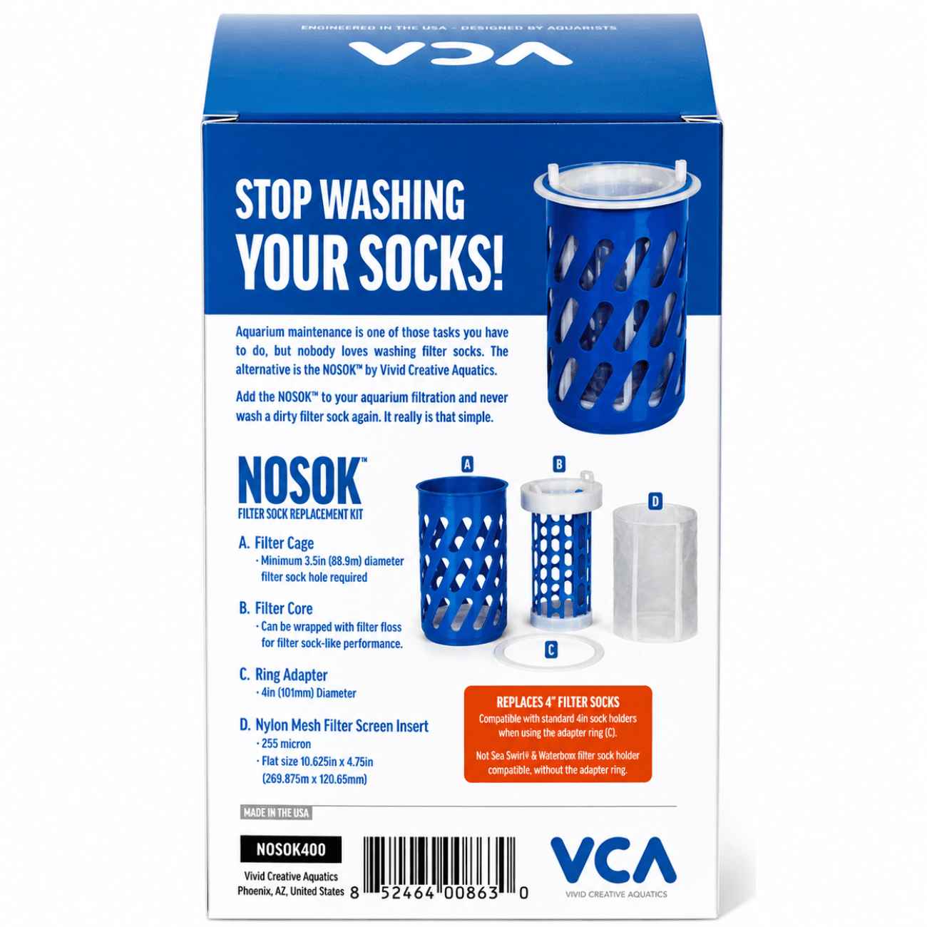NOSOK Replacement Sock and Silencer Cup aquarium tool DaluaAustralia 