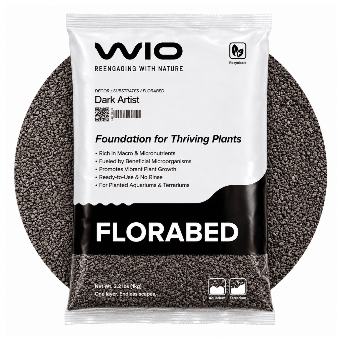 Plant Growth Dark Florabed Soil and Substrate WIO 3.3 lb - Fine 