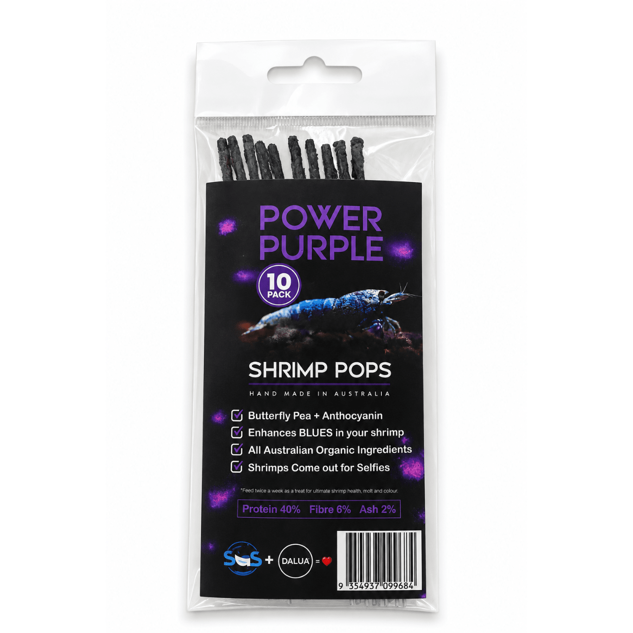 Shrimp Pops By SAS DaluaAustralia Purple Power Pack of 10 
