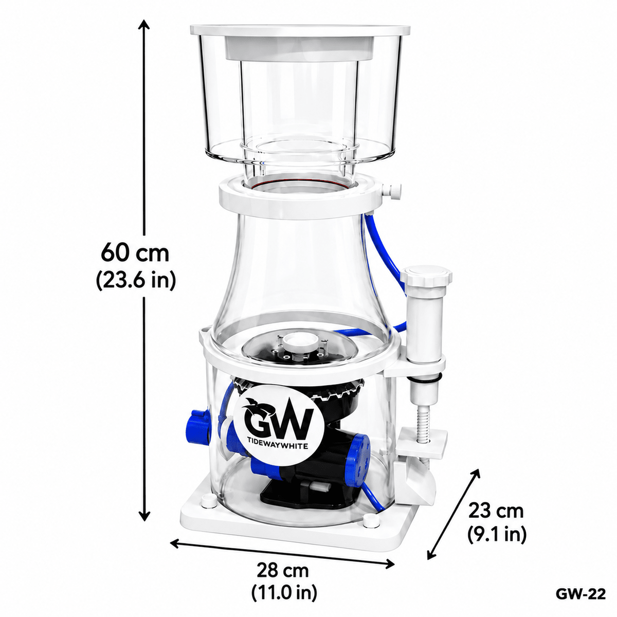 Great White Skimmer Wifi PROTEIN SKIMMER DALUA GW-22 up to 580 Gallons 