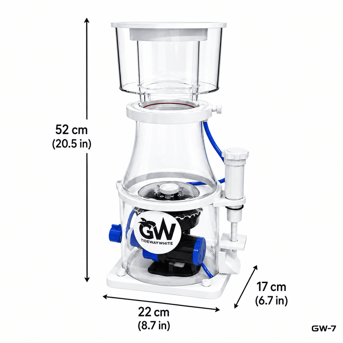 Great White Skimmer Wifi PROTEIN SKIMMER DALUA GW-7 up to 185 Gallons 