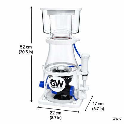 Great White Skimmer Wifi PROTEIN SKIMMER DALUA GW-7 up to 185 Gallons 