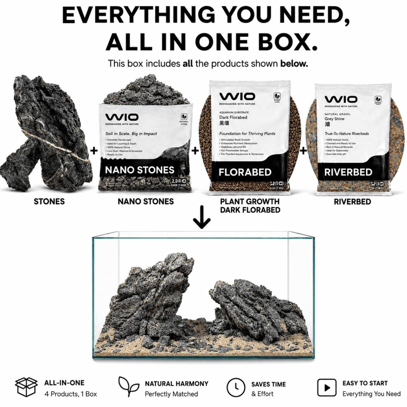 WIO - Silver Shine River Kit Soil and Substrate WIO 