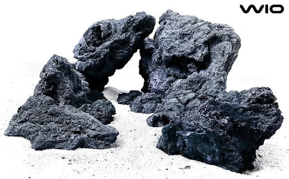 WIO - Darwin Black Lava Stone - Mega Box Set 22kg Wood and Rock WIO 